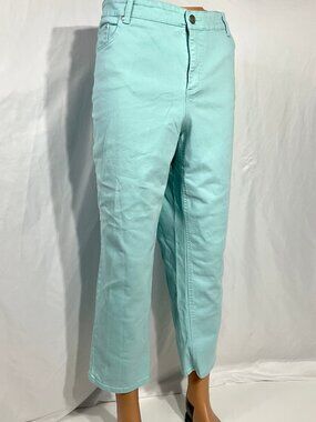 Hanes Size 18W Short Classic Fit Jeans Just My Size Womens Denim 3/$14 Aqua